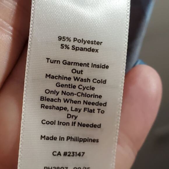 Talbots striped stretch‎ dress size large - Picture 6 of 9